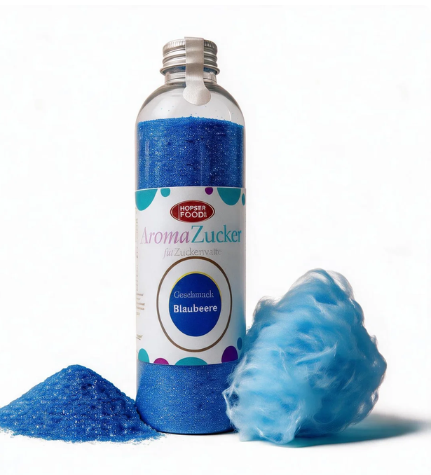Zuckerwattezucker Blaubeere – H&Z Eventvermietung